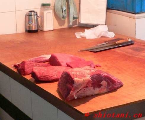 上海のお肉屋さん